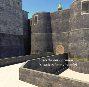 Castello del Carmine ricostruzione virtuale