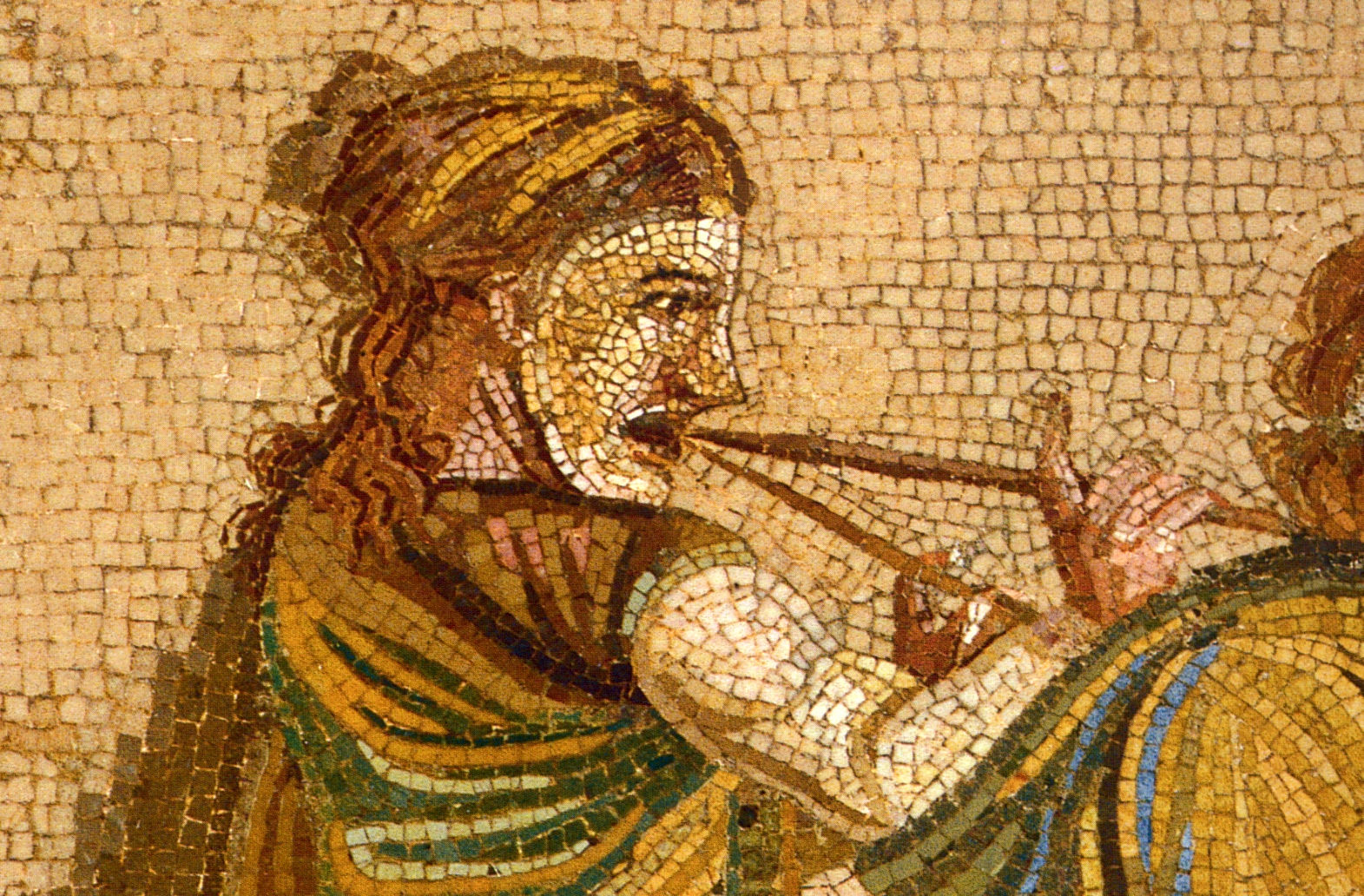 Pompeii_-_Villa_del_Cicerone_-_Street_Musicians_Detail_2_-_MAN