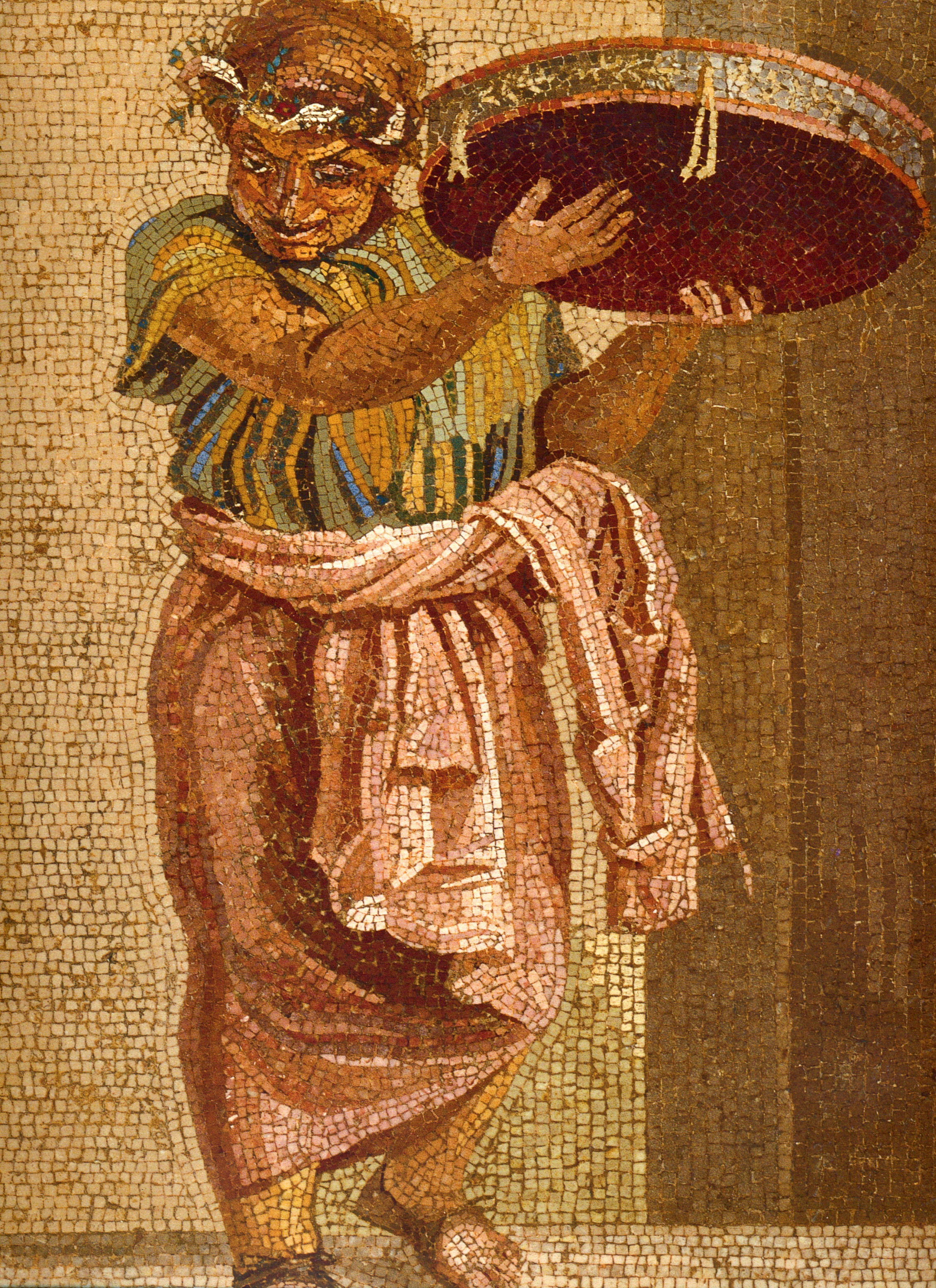 Pompeii_-_Villa_del_Cicerone_-_Street_Musicians_Detail_3_-_MAN